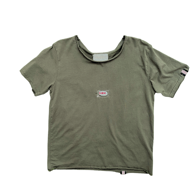 Olive 'babe' Tee