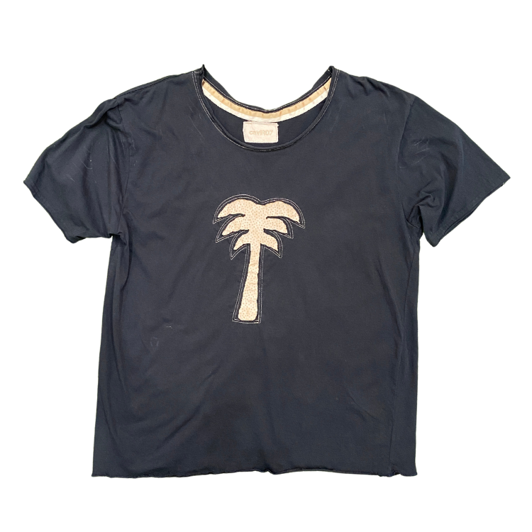 Navy 'Palm' Tee