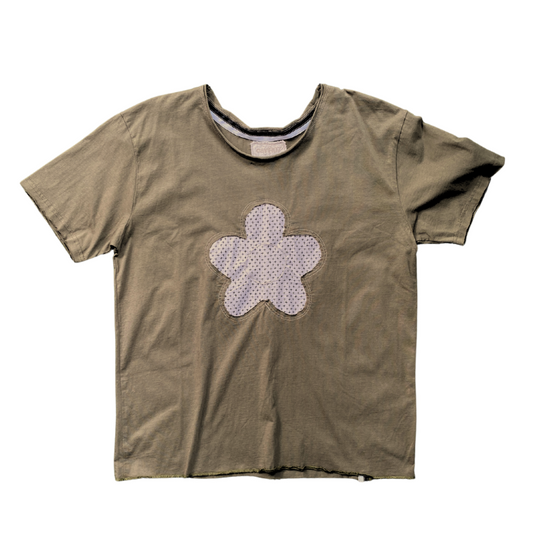 Olive 'Flower' Tee